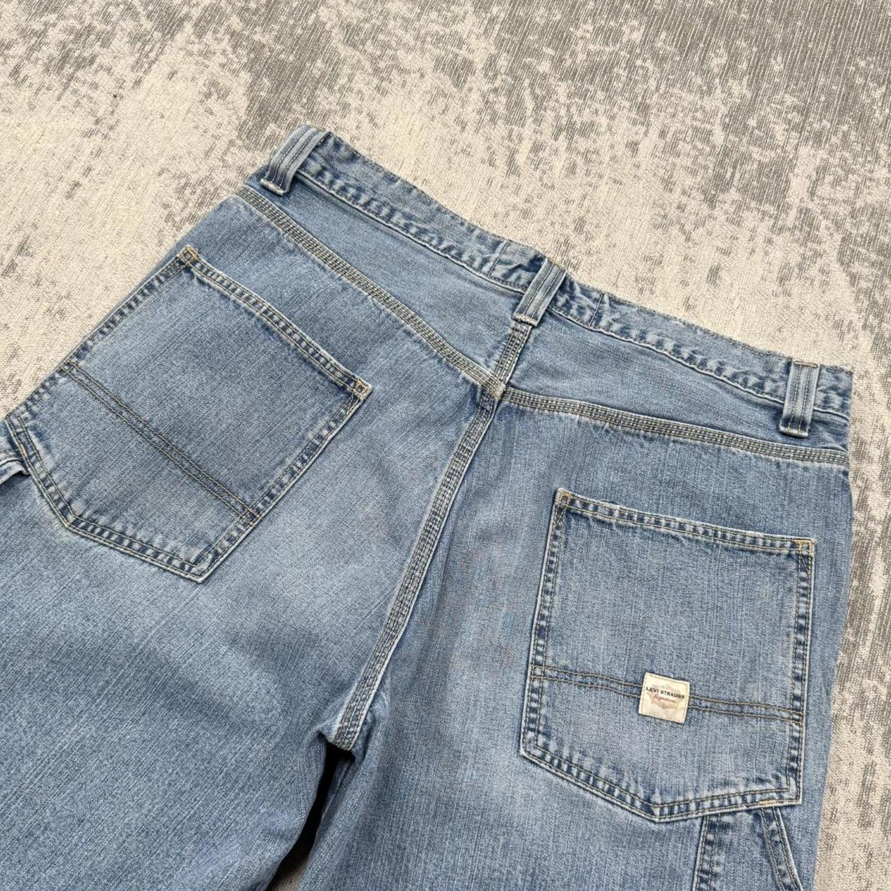 Vintage 00s Levi’s Baggy Carpenter Jorts Blue (34)