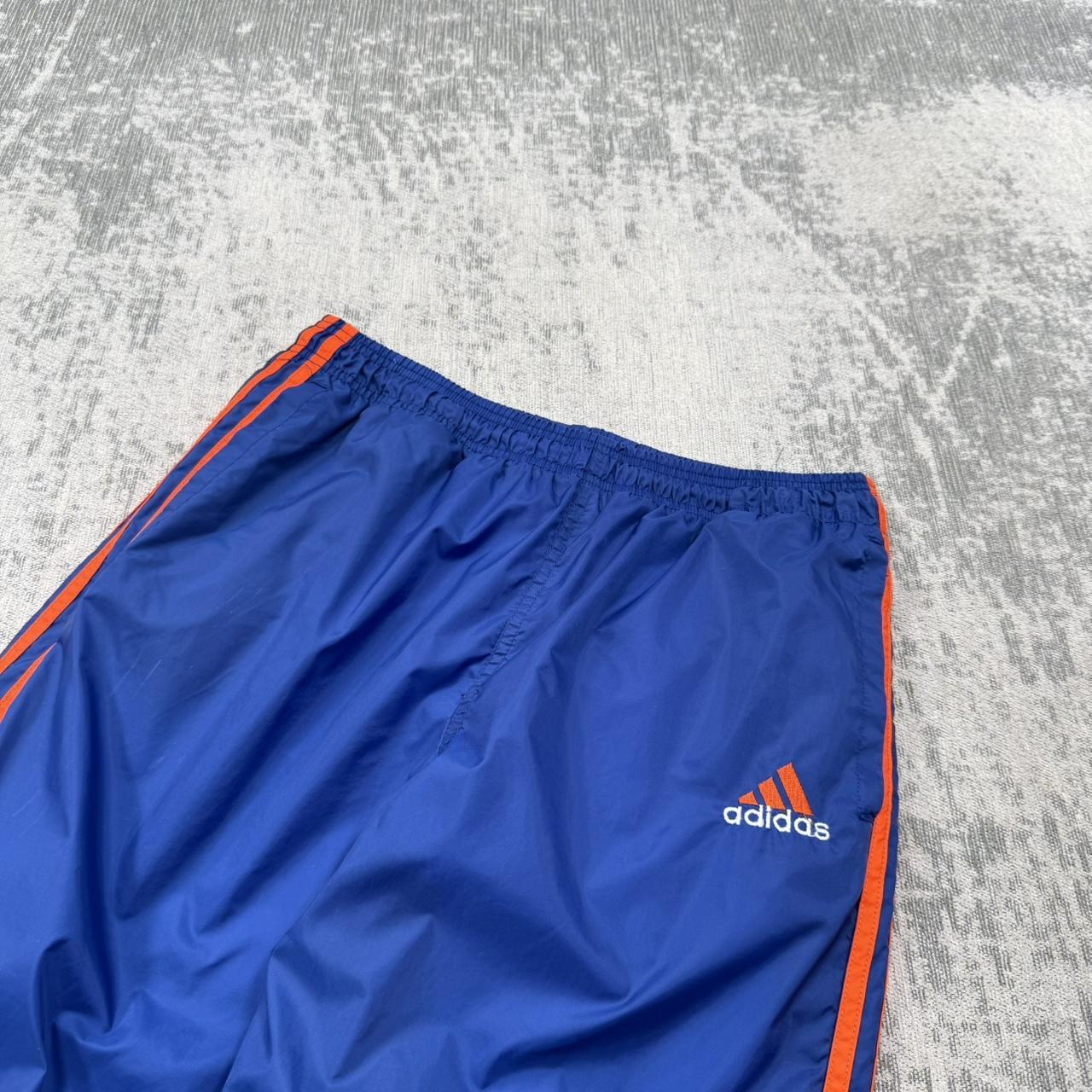 Vintage 90s Adidas Baggy Tracksuit Bottoms Blue (S)