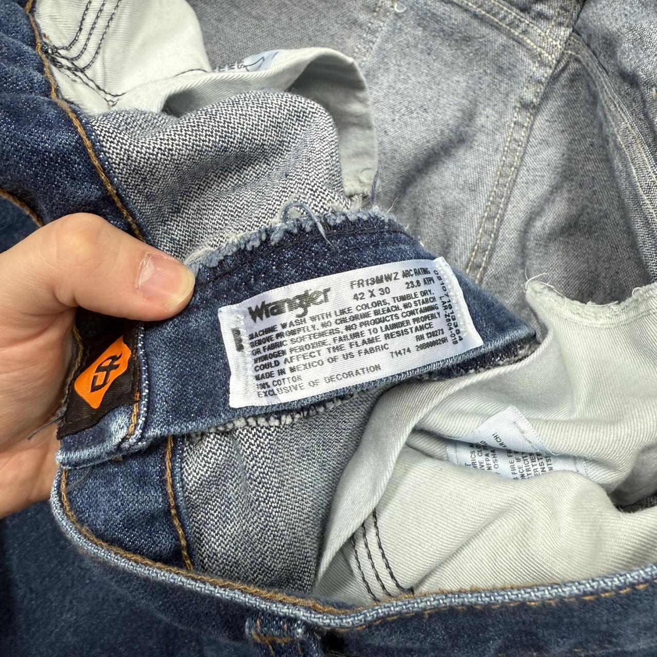 Vintage 00s Wrangler Relaxed Fit Workwear Jeans Blue (42x30)