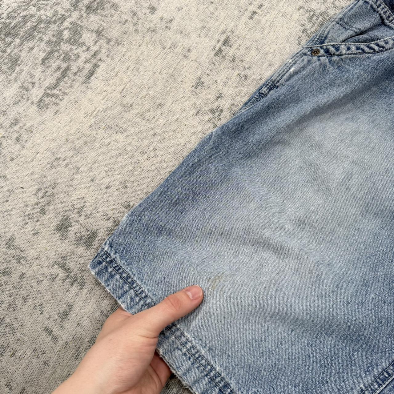 Vintage 00s Baggy Carpenter Jorts Blue (34)