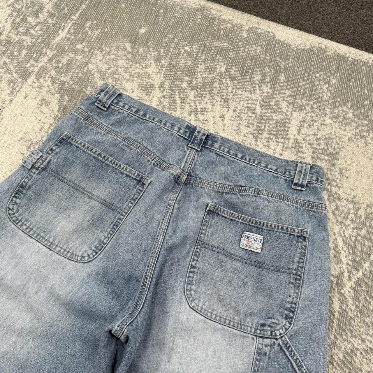 Vintage 00s Baggy Carpenter Jorts Blue (34)