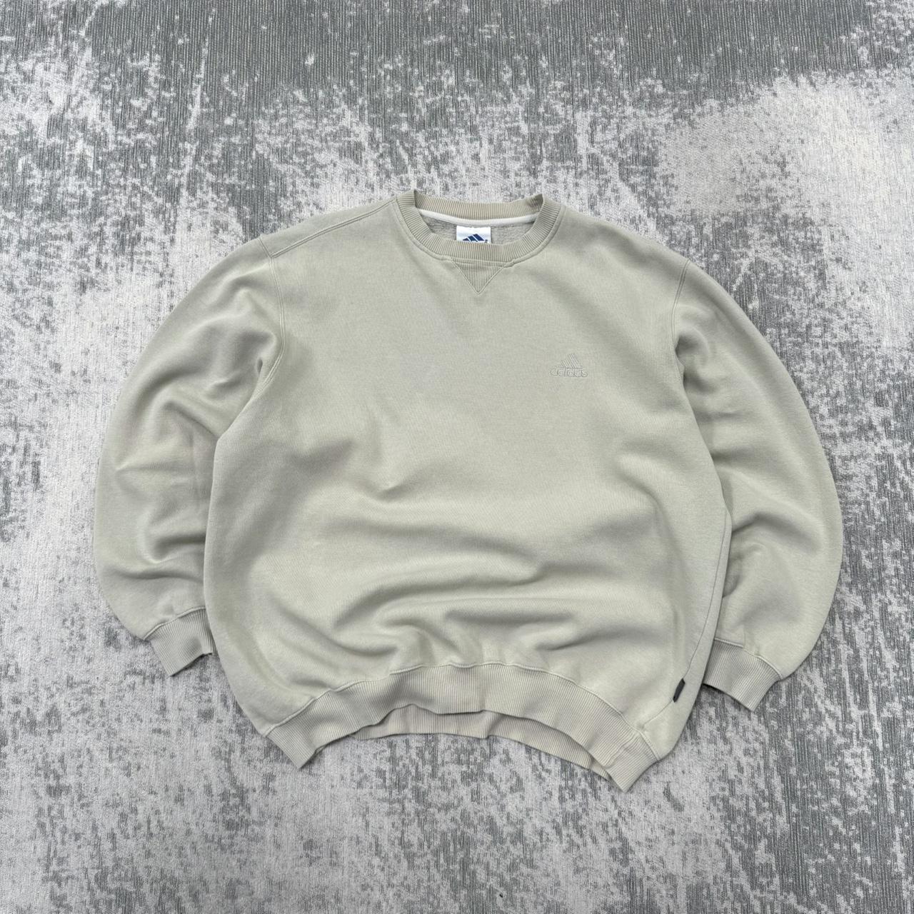 Vintage 90s Adidas Small Logo Sweatshirt Pastel Green (M)