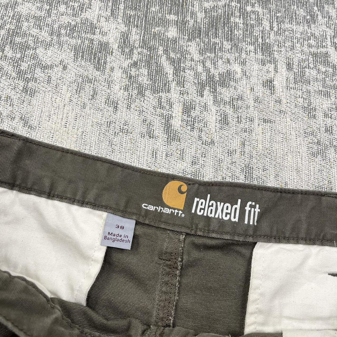 Vintage Carhartt Baggy Cargo Jorts Khaki (38)