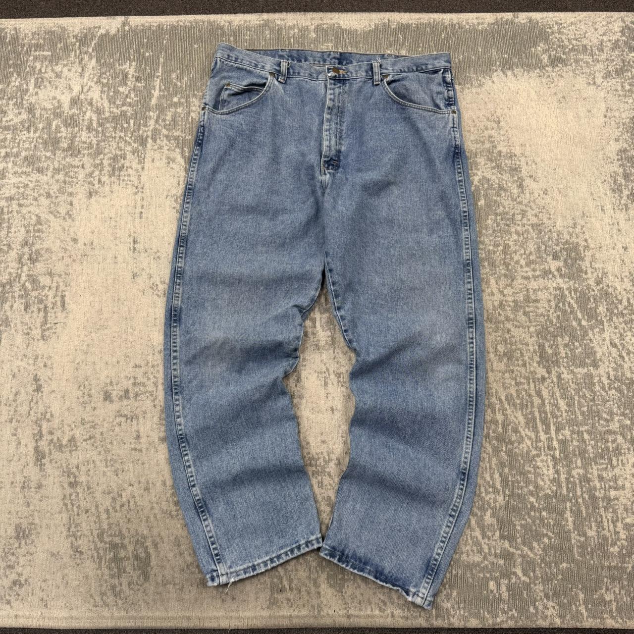 Vintage 00s Wrangler Relaxed Straight Leg Jeans Blue (40x30)