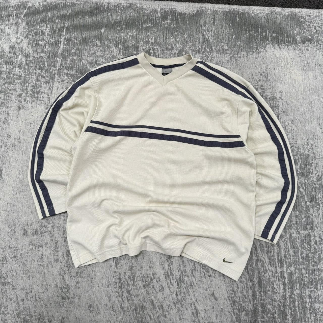 Vintage 00s Nike Waffle Sweatshirt Cream (XL)