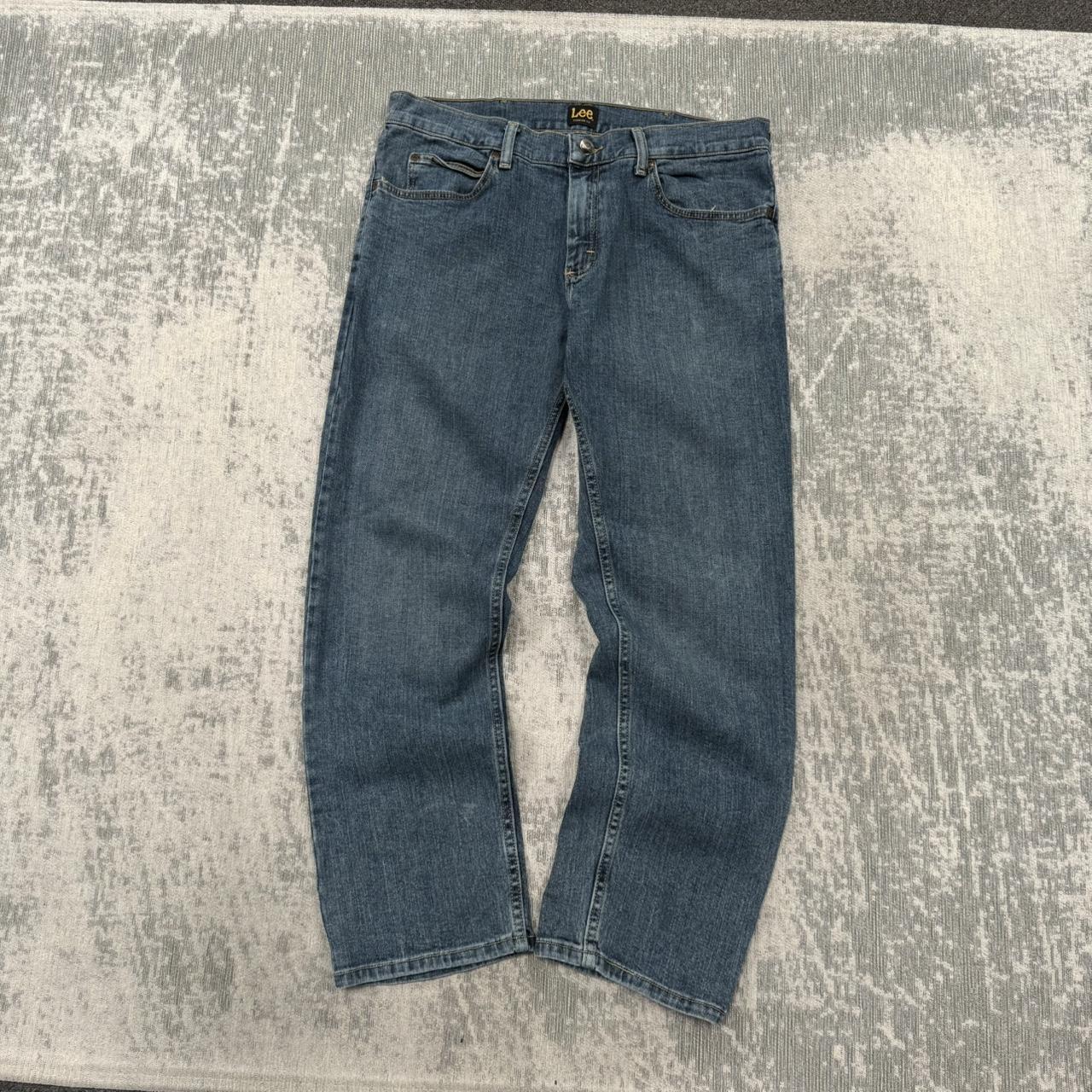 Vintage 00s Lee Straight Leg Jeans Blue (34)