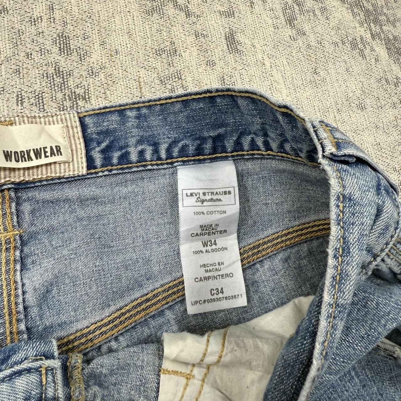 Vintage 00s Levi’s Baggy Carpenter Jorts Blue (34)