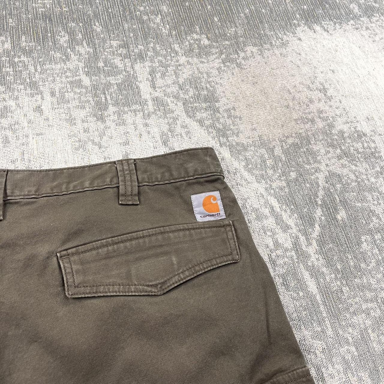 Vintage Carhartt Baggy Cargo Jorts Khaki (38)