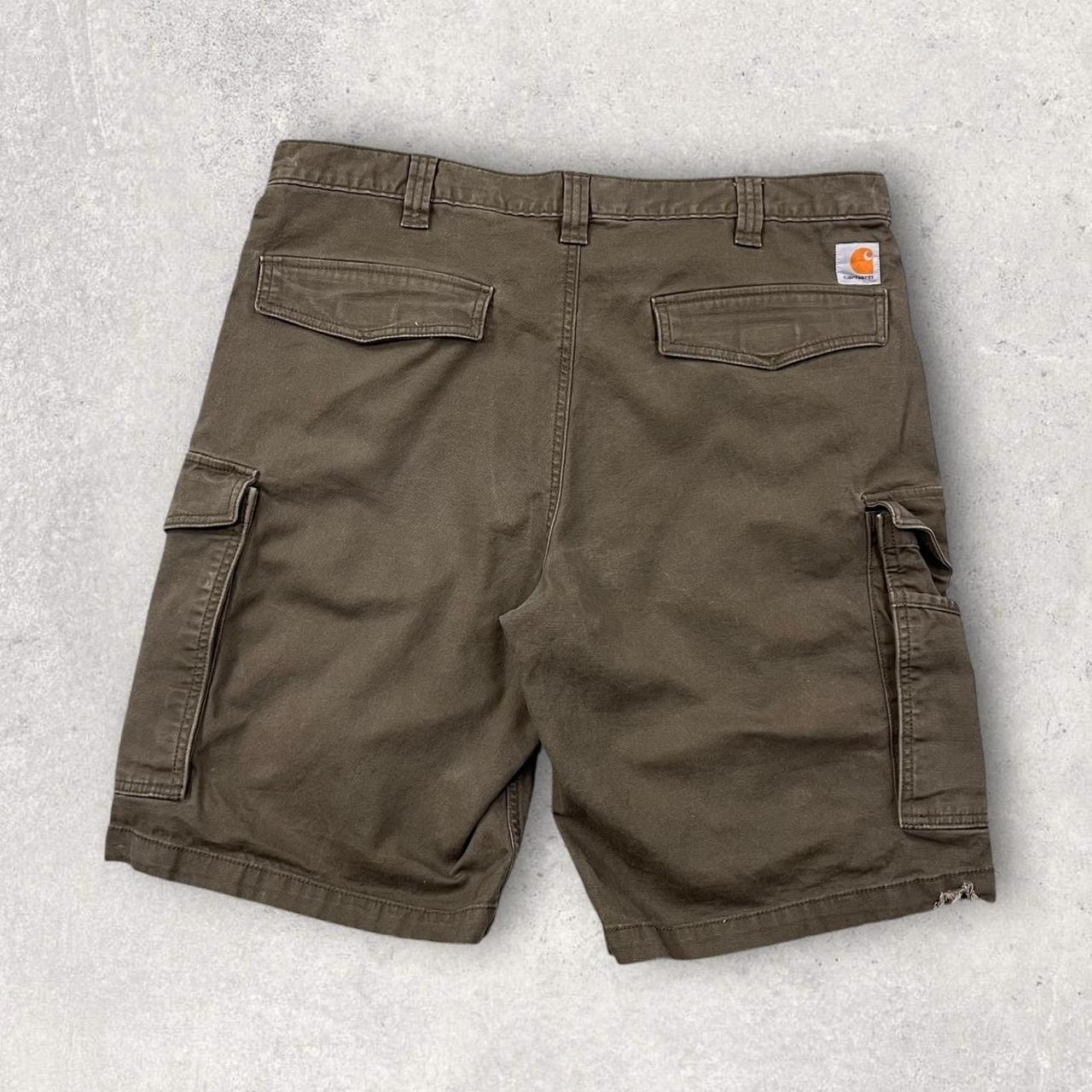 Vintage Carhartt Baggy Cargo Jorts Khaki (38)