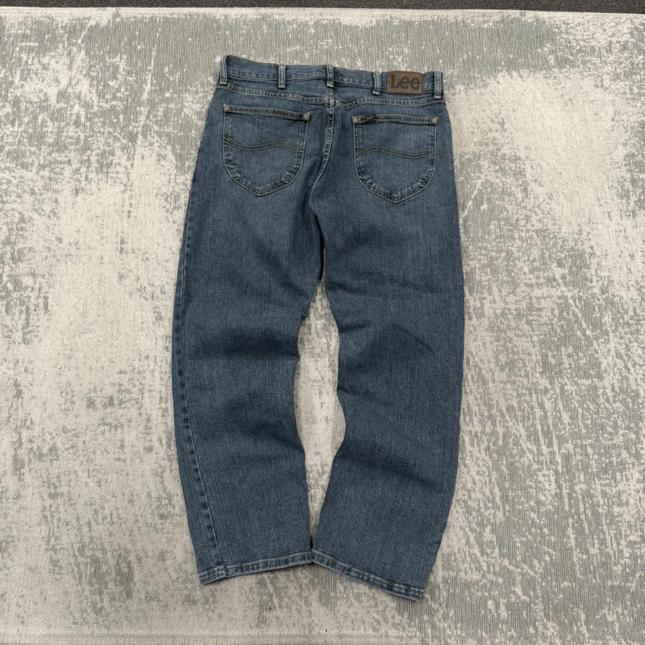 Vintage 00s Lee Straight Leg Jeans Blue (34)