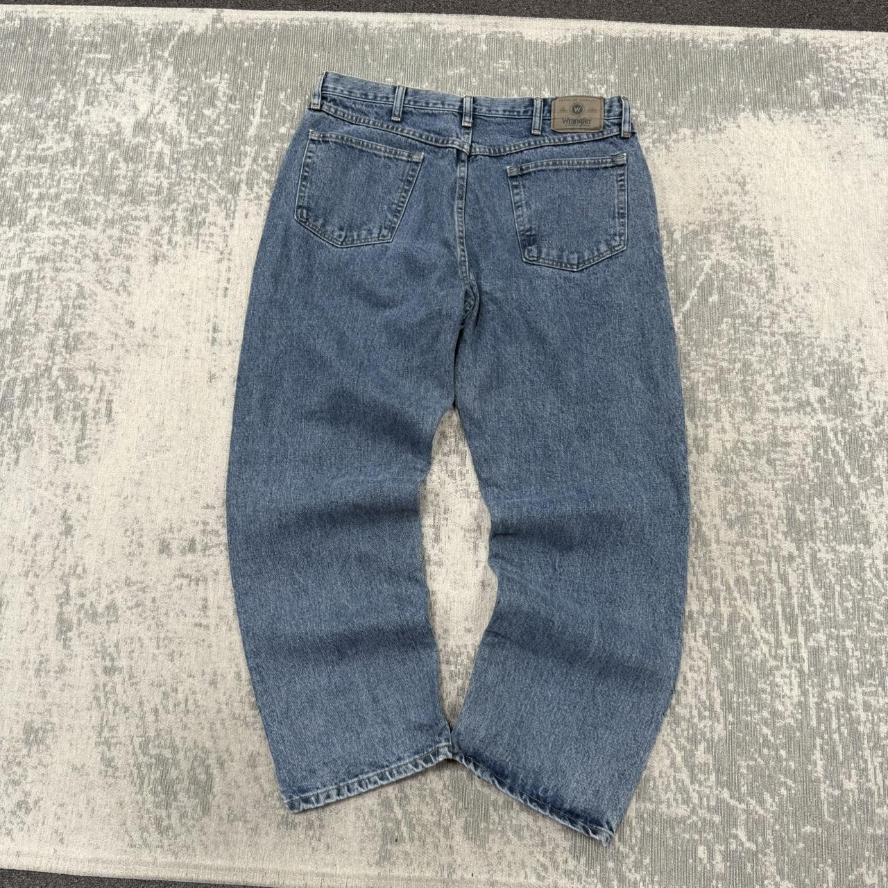 Vintage 00s Wrangler Baggy Jeans Blue (36x29)