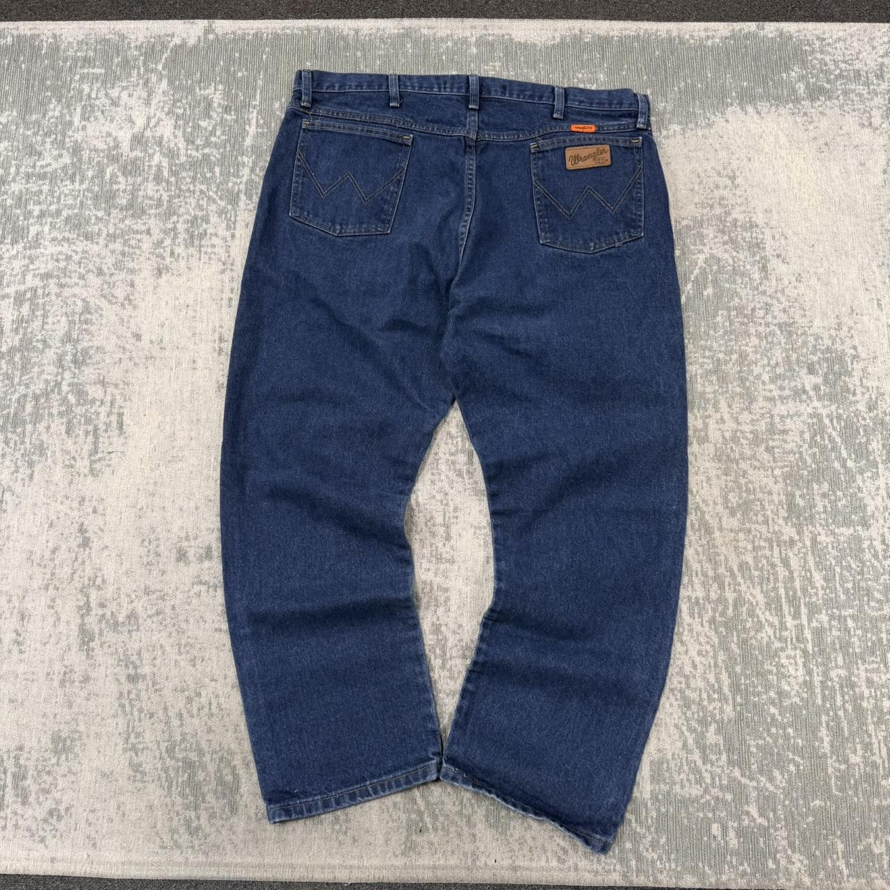 Vintage 00s Wrangler Relaxed Fit Workwear Jeans Blue (42x30)