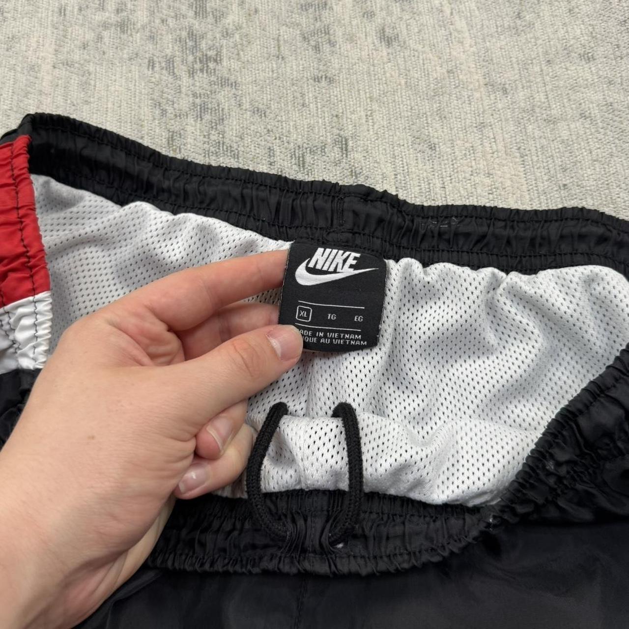 Nike Baggy Tracksuit Bottoms Black / Red (XL)