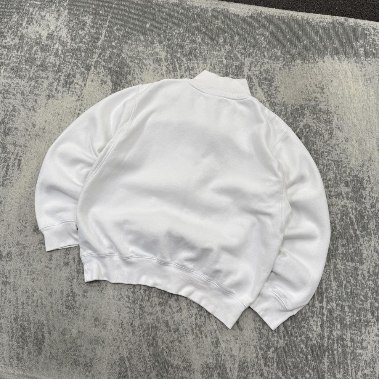 Vintage 00s Nike Zip Up Sweatshirt White (L)