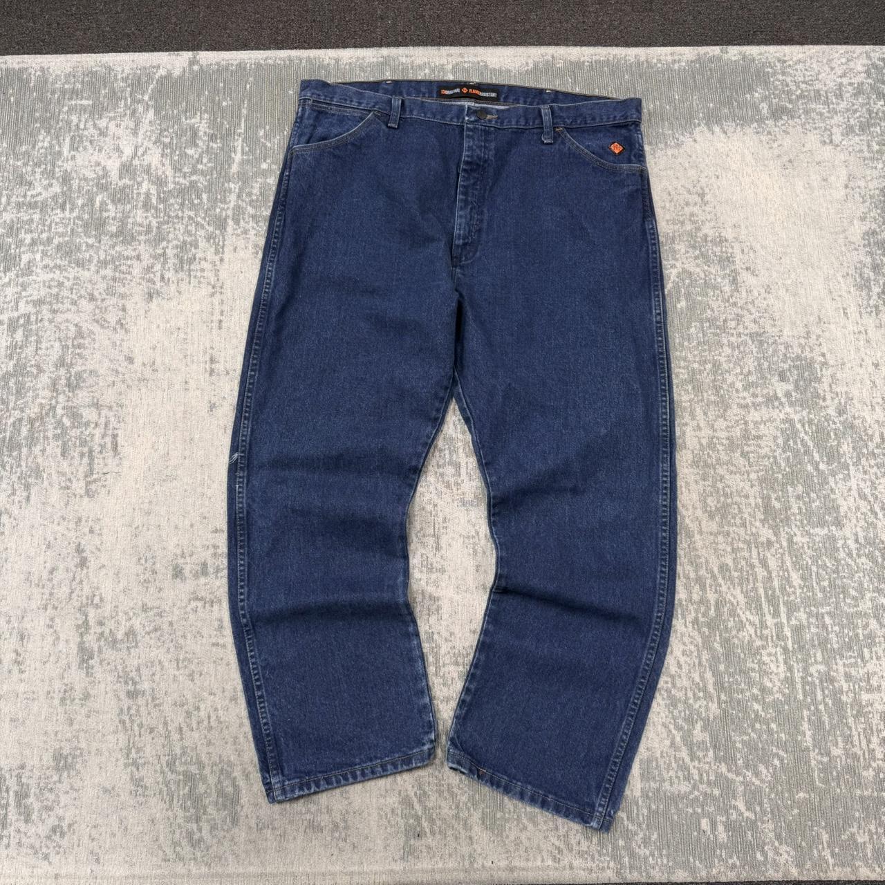 Vintage 00s Wrangler Relaxed Fit Workwear Jeans Blue (42x30)