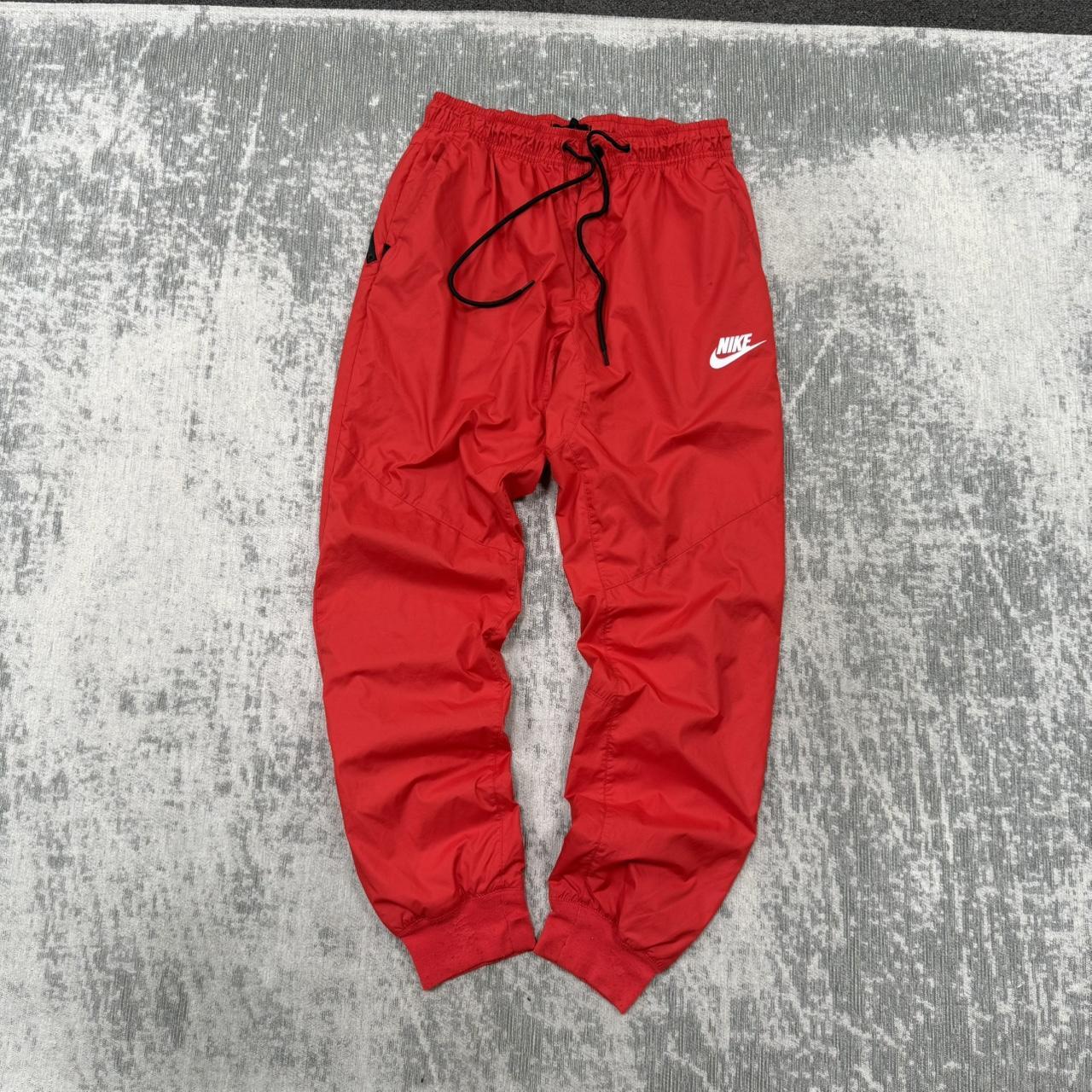 Vintage Y2K Nike Tracksuit Bottoms Red (M)