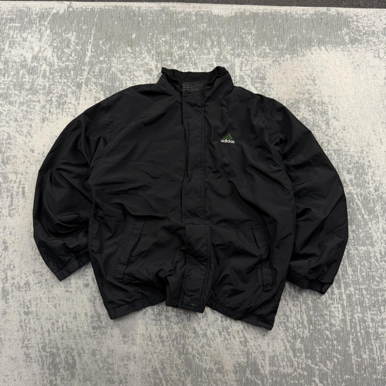 Vintage 90s Adidas Windbreaker Jacket Black (L)