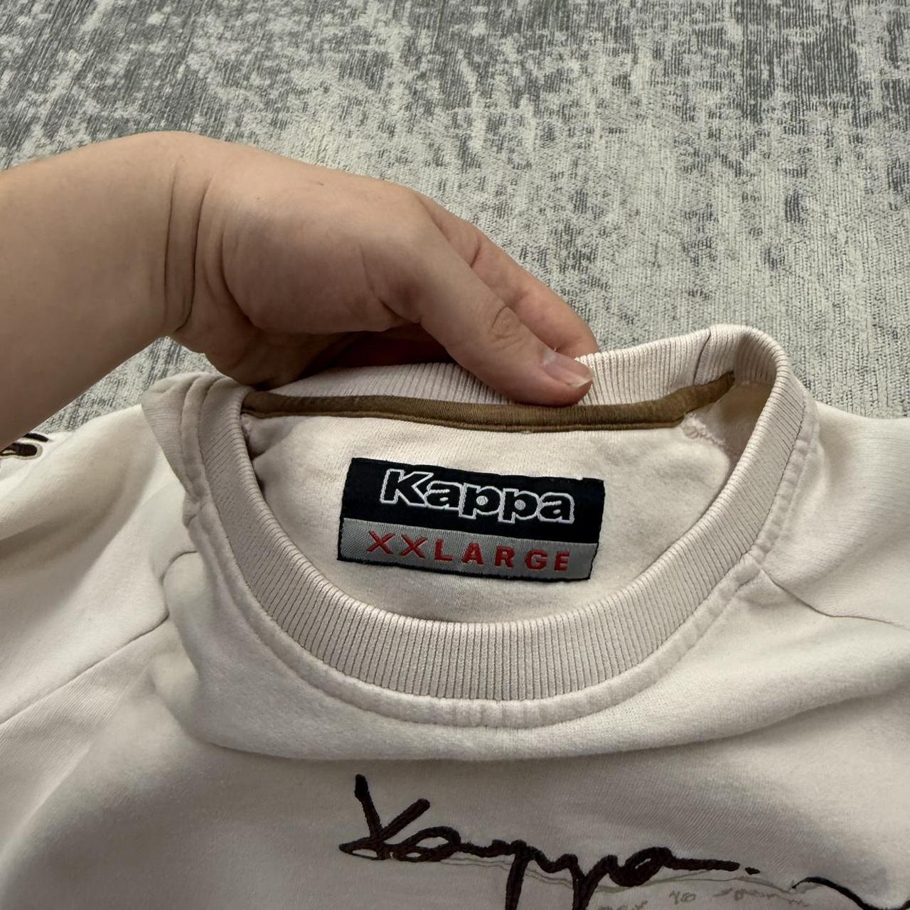 Vintage 00s Kappa Script Sweatshirt Cream (XL)