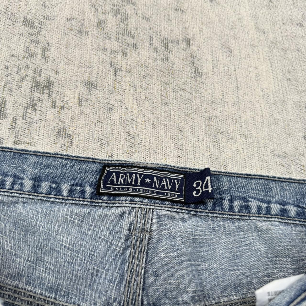 Vintage 00s Baggy Carpenter Jorts Blue (34)