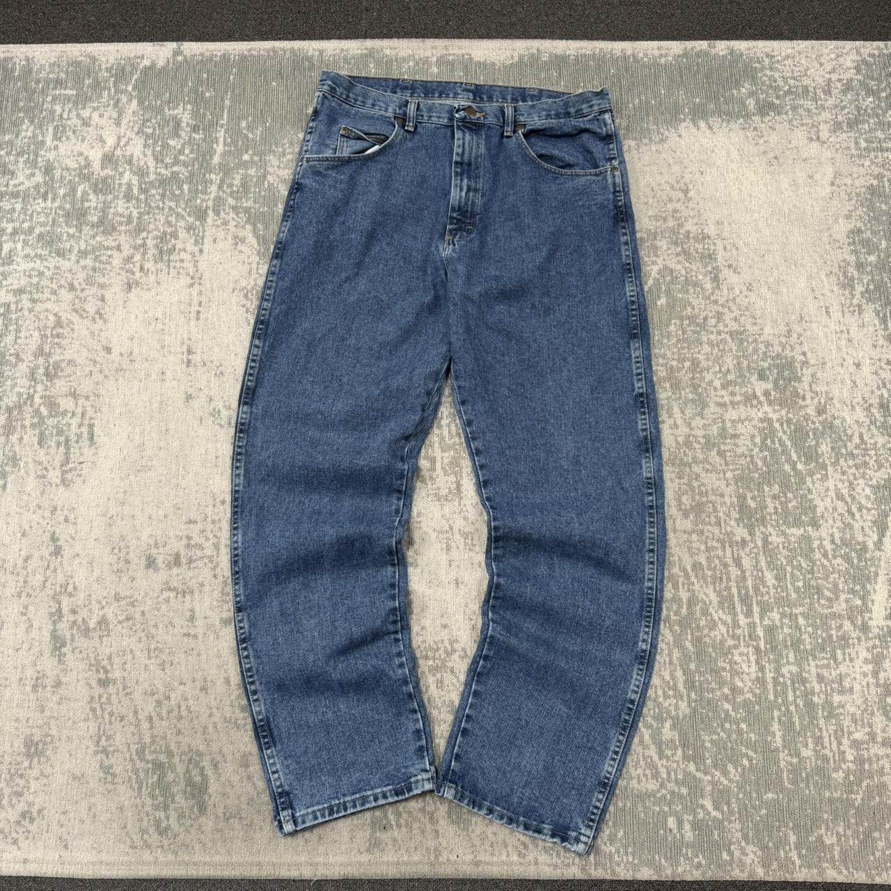 Vintage 00s Wrangler Relaxed Straight Leg Jeans Blue (36x32)