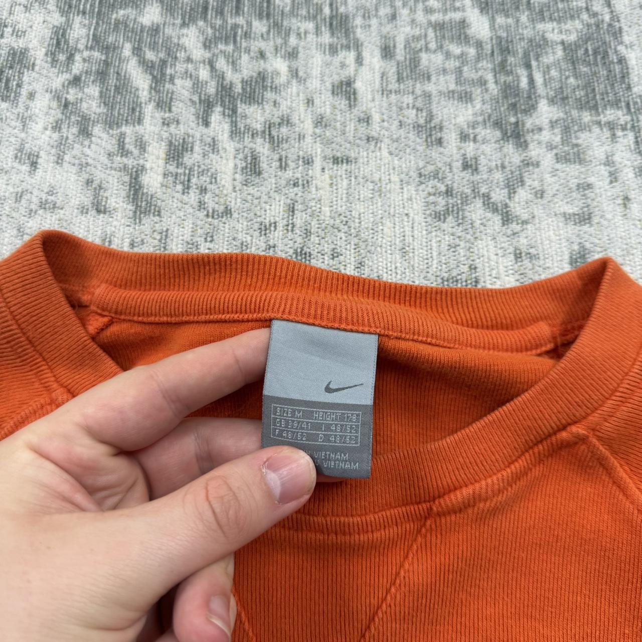 Vintage 00s Nike Graphic Lightweight Sweatshirt Orange (M)