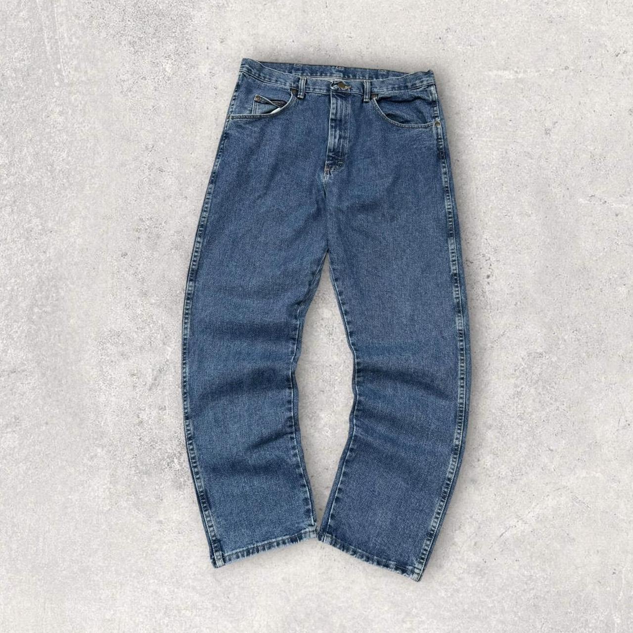 Vintage 00s Wrangler Relaxed Straight Leg Jeans Blue (36x32)