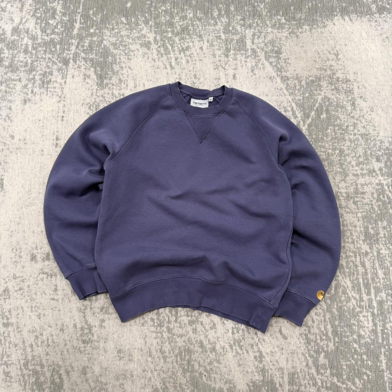 Vintage Carhartt WIP Sweatshirt Purple (Womens S)