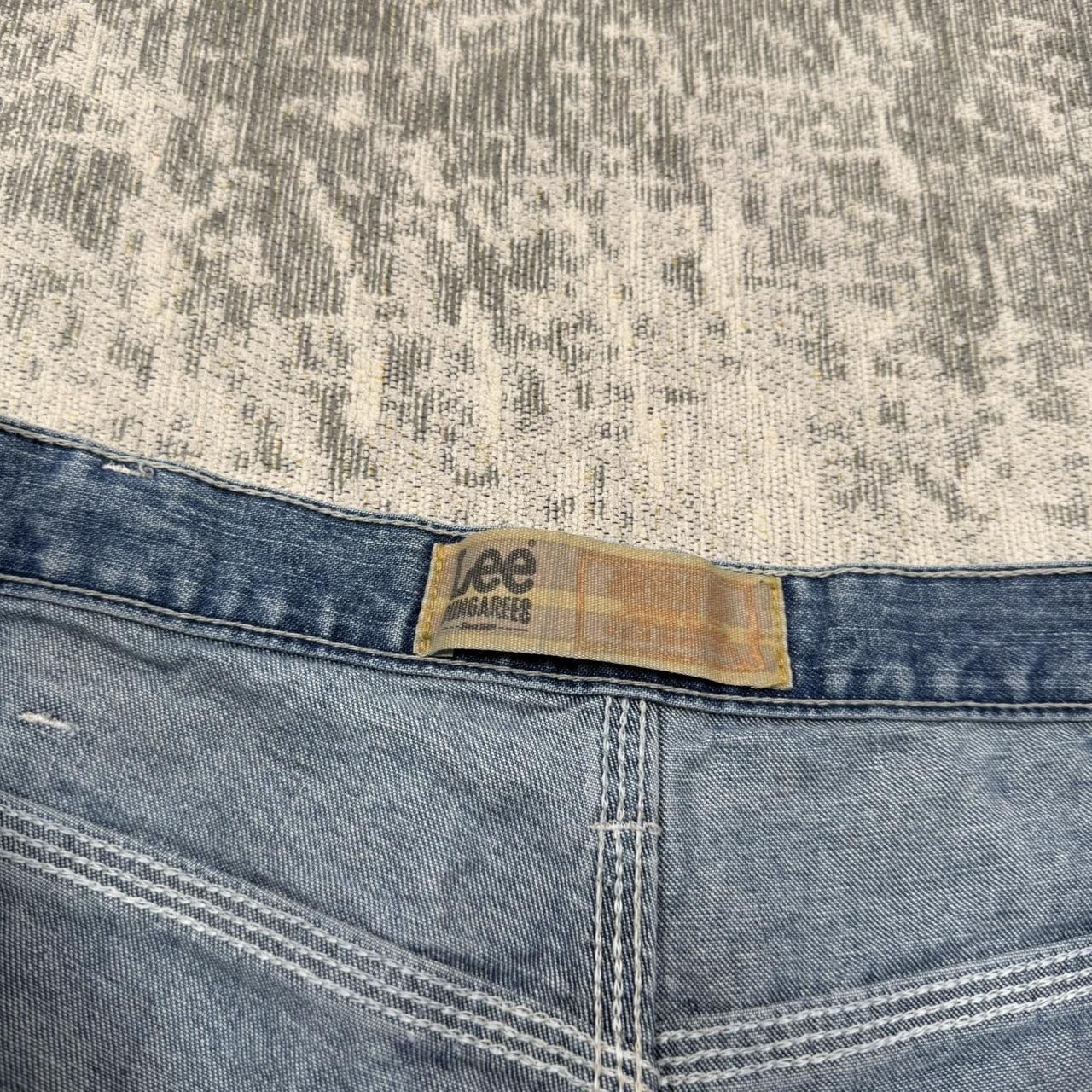 Vintage 00s Lee Baggy Carpenter Jorts Blue (38)