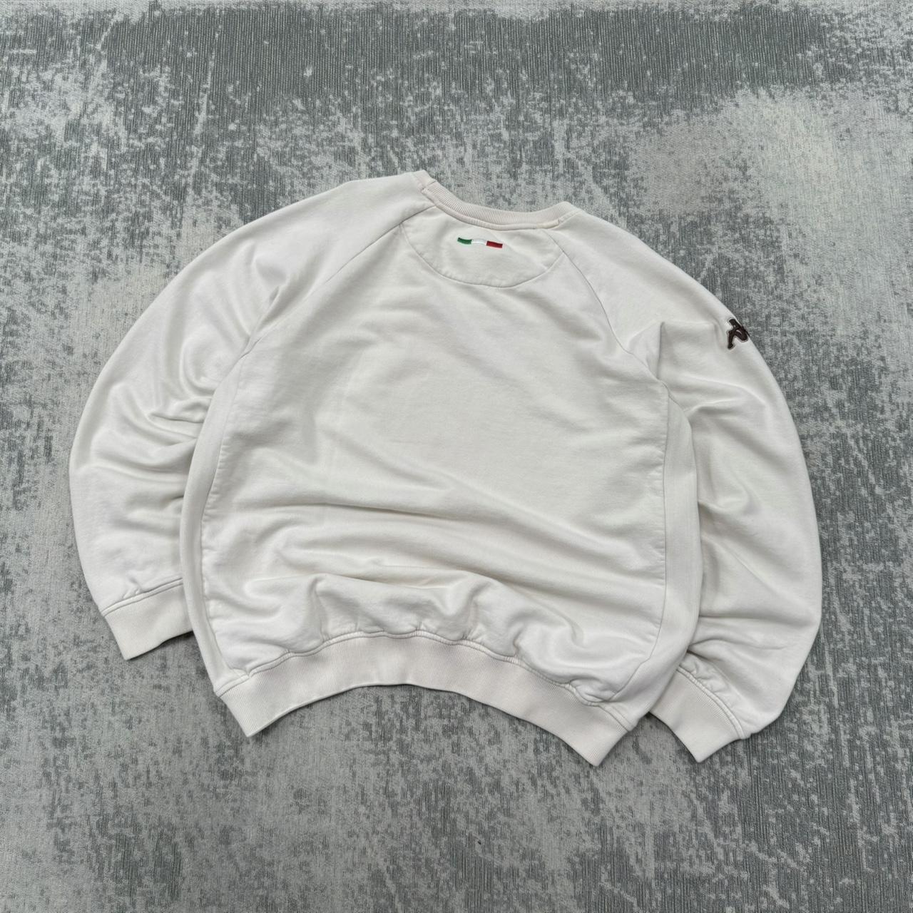 Vintage 00s Kappa Script Sweatshirt Cream (XL)