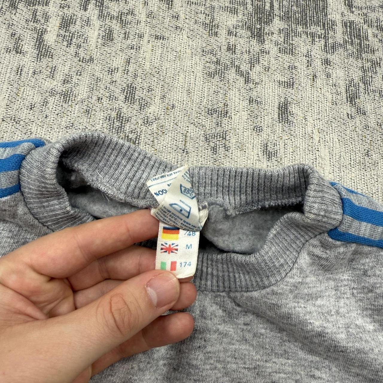 Vintage 90s Adidas Sweatshirt Grey (Womens S)