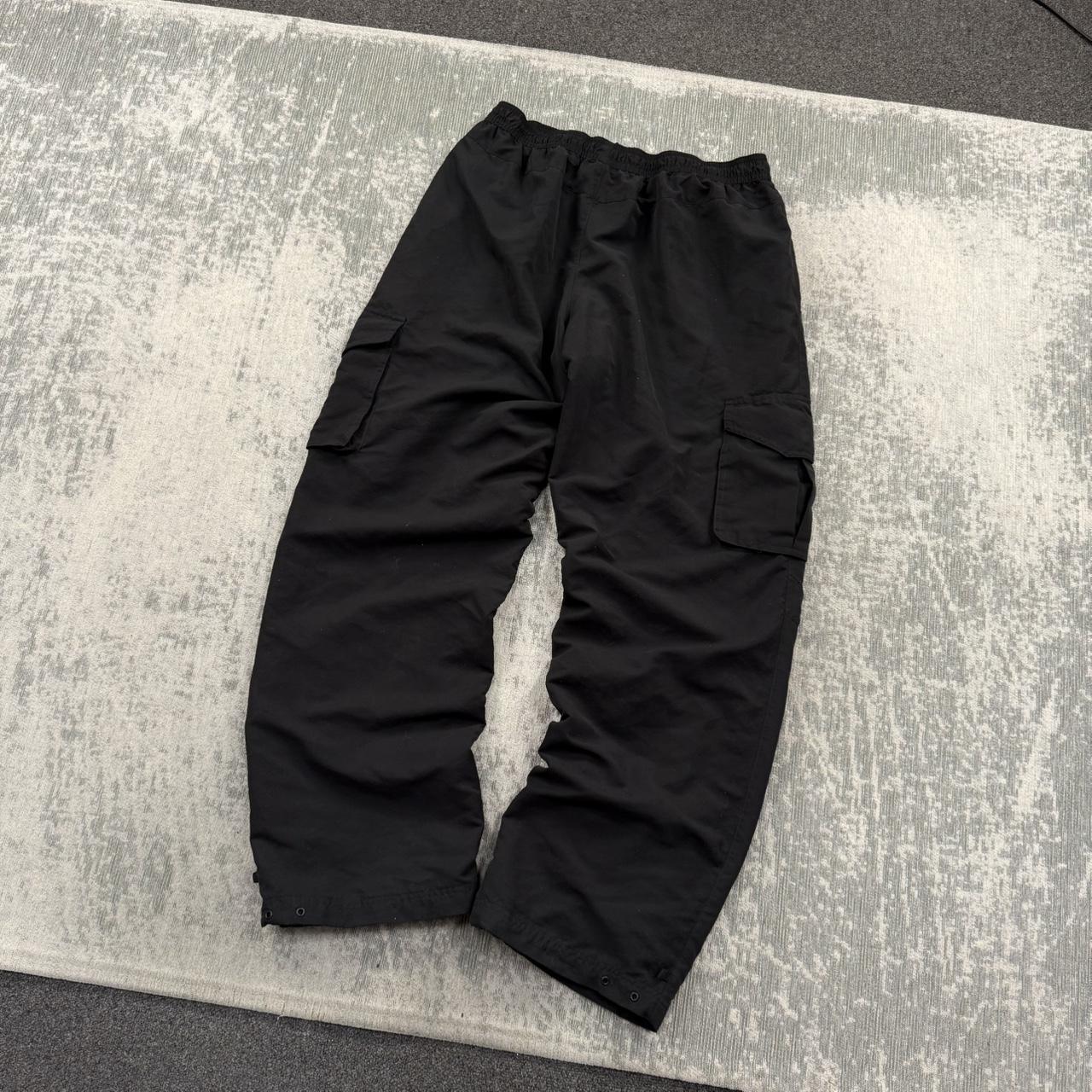 Vintage Y2K Puma Baggy Cargo Tracksuit Bottoms Black (L)