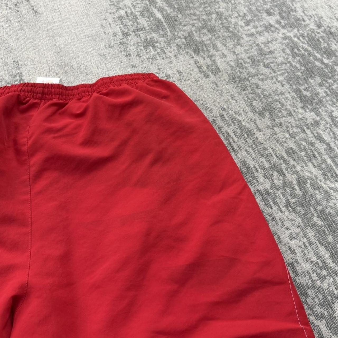 Vintage Y2K Erima Baggy Flared Tracksuit Bottoms Red (Womens M)