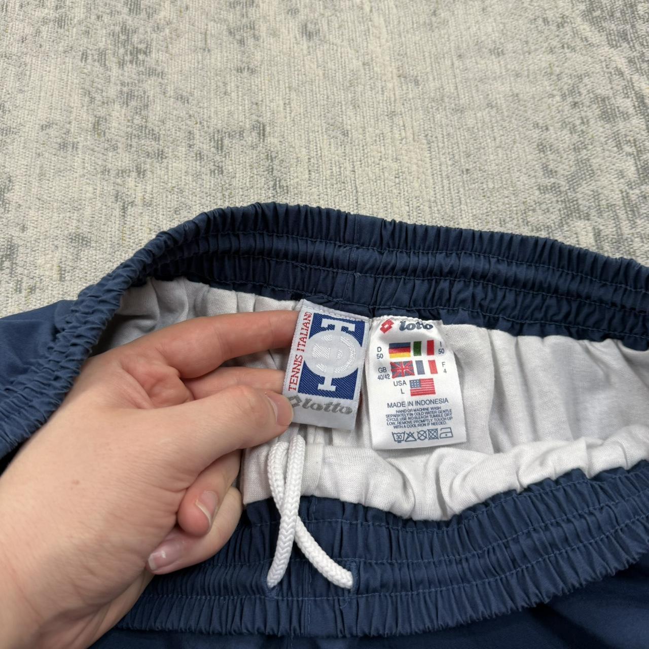 Vintage 90s Lotto Baggy Tracksuit Bottoms Blue (L)