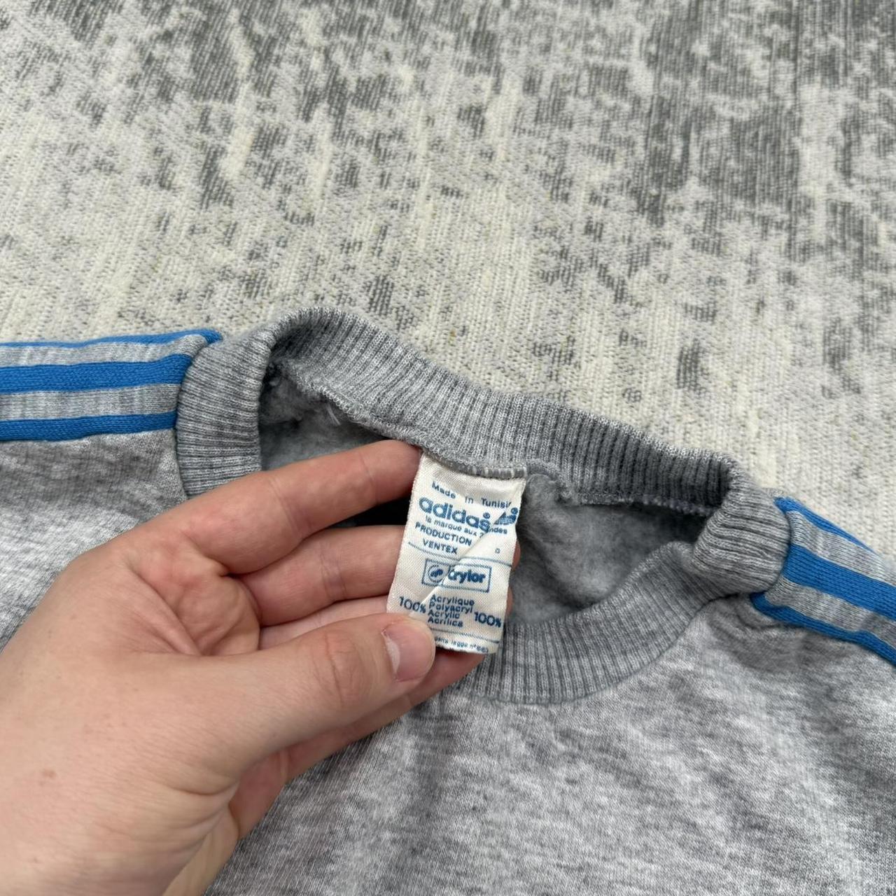 Vintage 90s Adidas Sweatshirt Grey (Womens S)