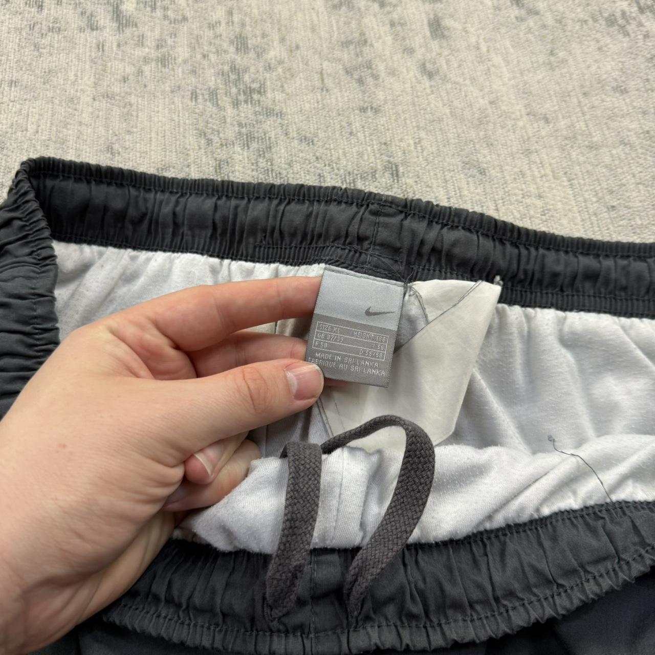 Vintage 00s Nike Baggy Cargo Tracksuit Bottoms Grey (XL)