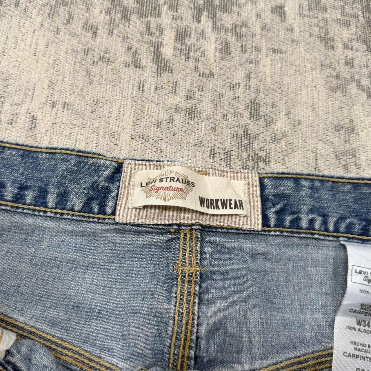 Vintage 00s Levi’s Baggy Carpenter Jorts Blue (34)