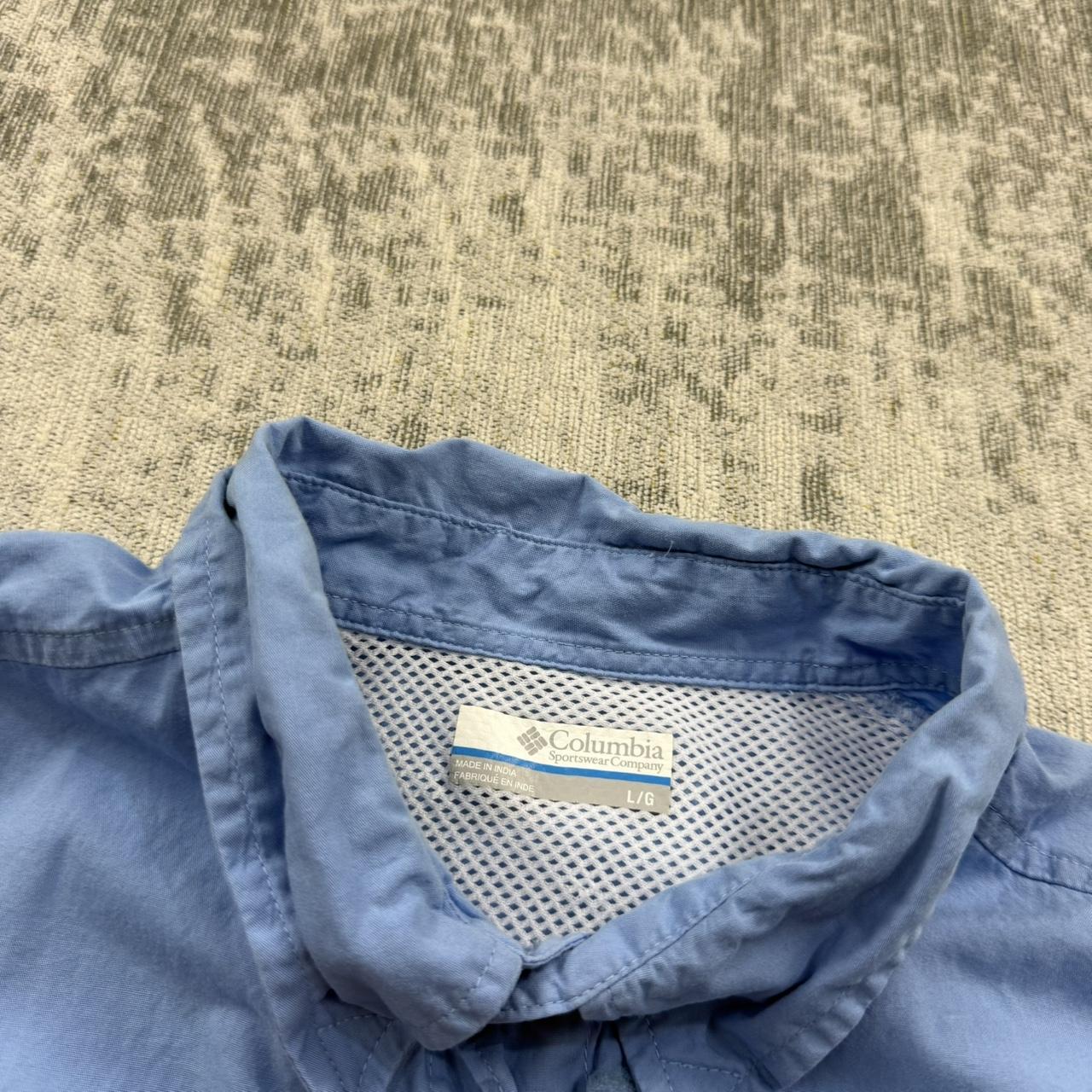 Vintage 00s Columbia Short Sleeve Utility Shirt Blue (L)