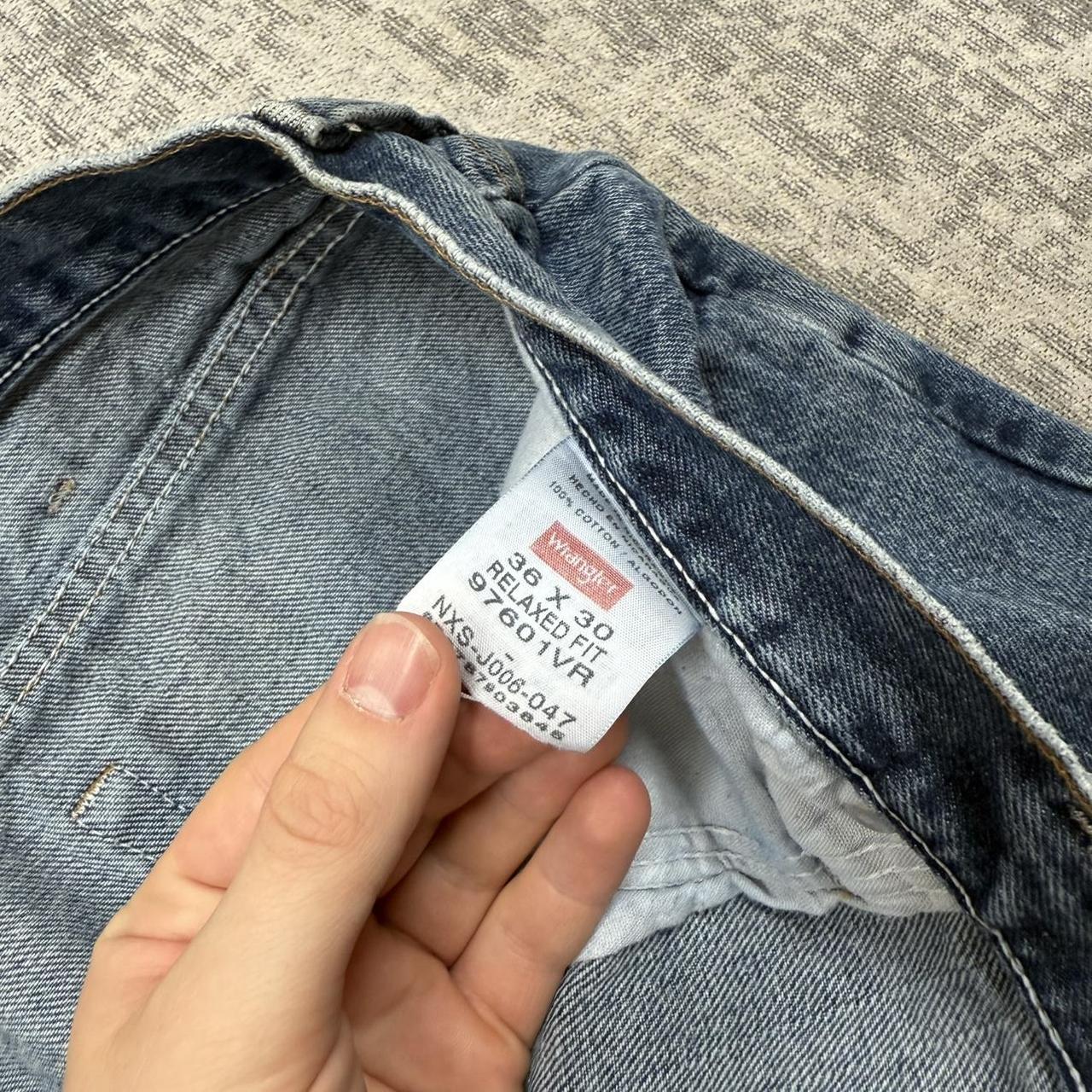 Vintage 00s Wrangler Baggy Jeans Blue (36x29)