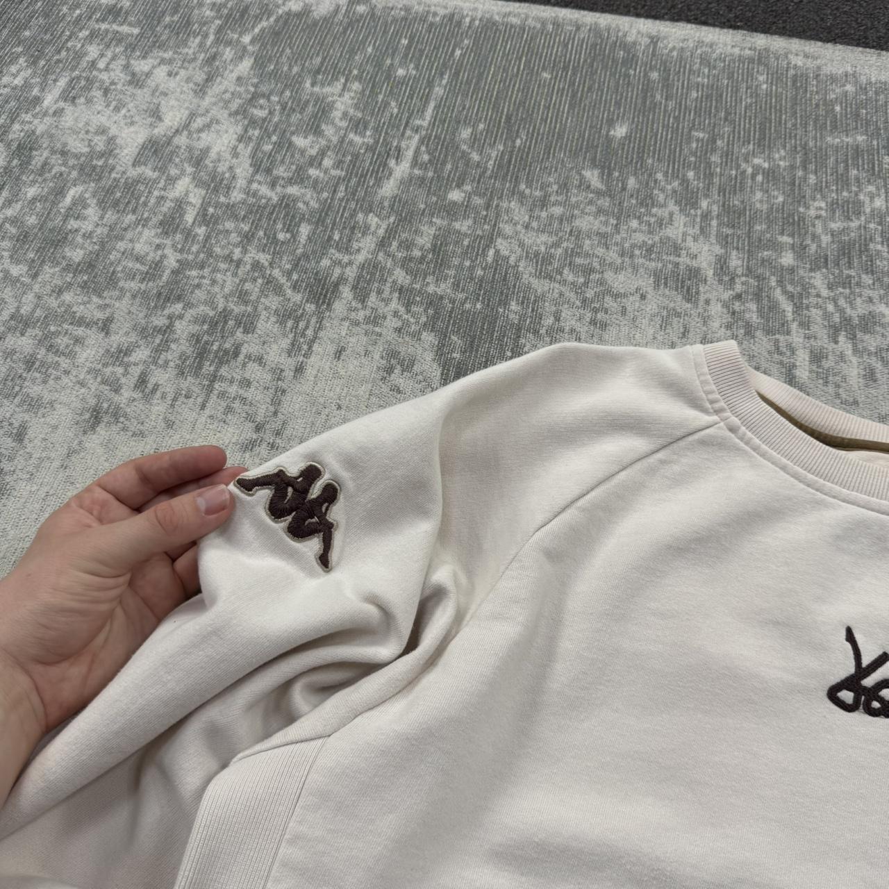 Vintage 00s Kappa Script Sweatshirt Cream (XL)