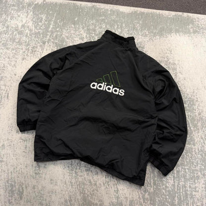 Vintage 90s Adidas Windbreaker Jacket Black (L)