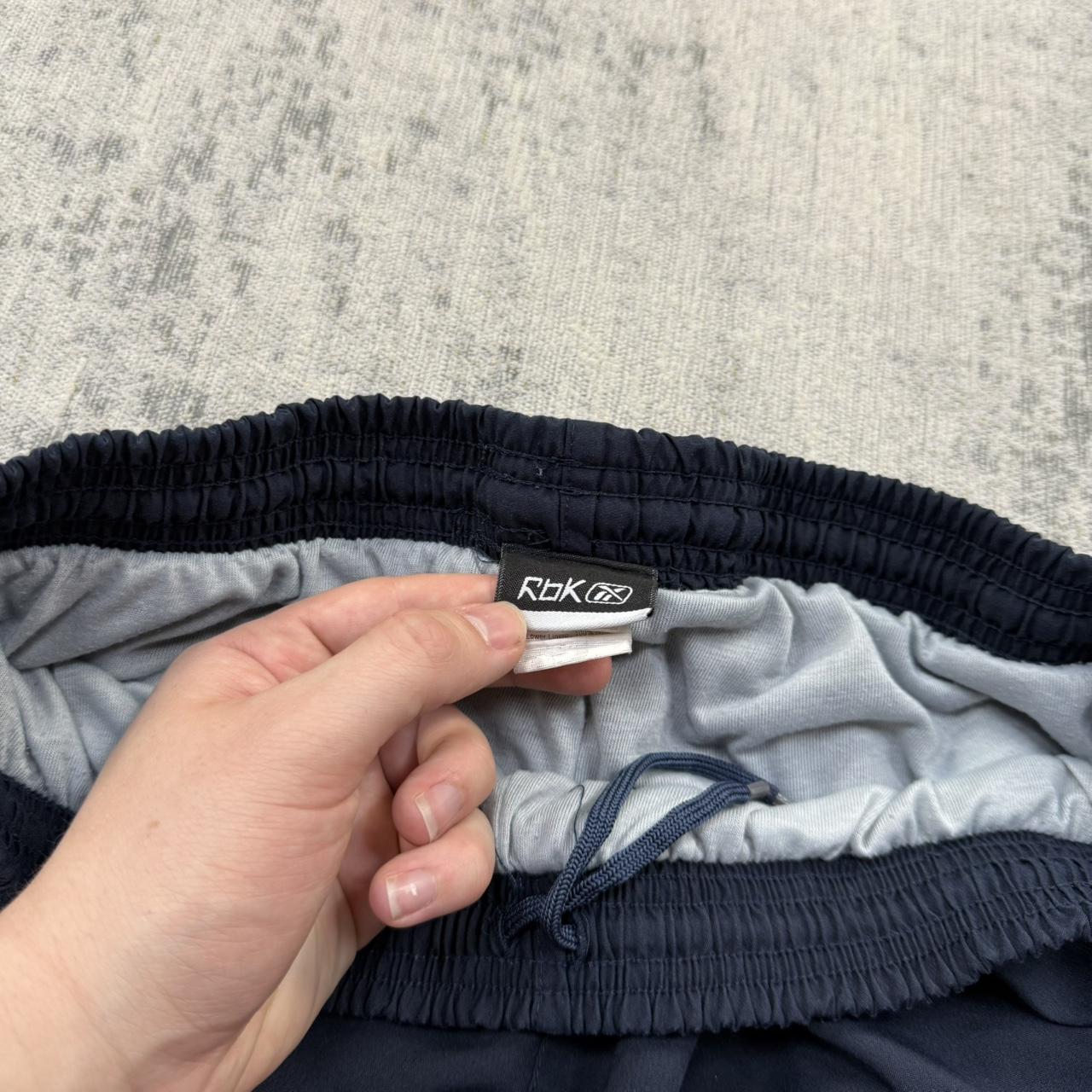 Vintage Y2K Reebok Baggy Tracksuit Bottoms Navy (M)
