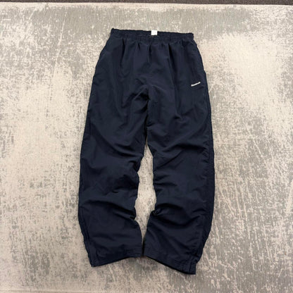 Vintage Y2K Reebok Baggy Tracksuit Bottoms Navy (Womens L)
