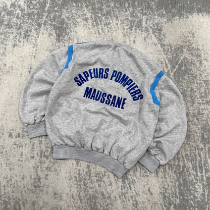Vintage 90s Adidas Sweatshirt Grey (Womens S)