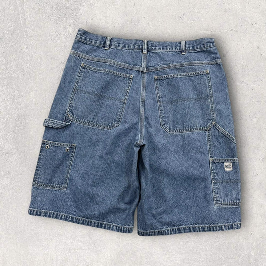 Vintage 00s Canyon River Baggy Hip Hop Carpenter Jorts Blue (36)