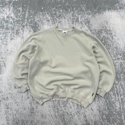 Vintage 90s Adidas Small Logo Sweatshirt Pastel Green (M)
