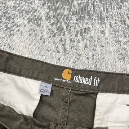 Vintage Carhartt Baggy Cargo Jorts Khaki (38)