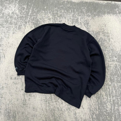 Vintage 00s Reebok Small Logo Sweatshirt Navy (Womens M)