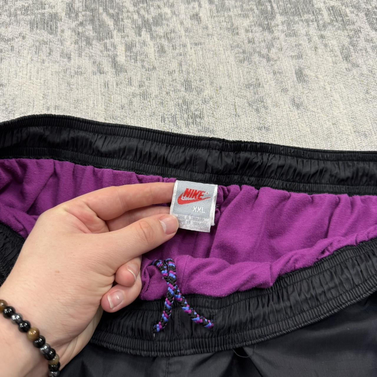 Vintage 90s Nike Baggy Tracksuit Bottoms Black (XXL)