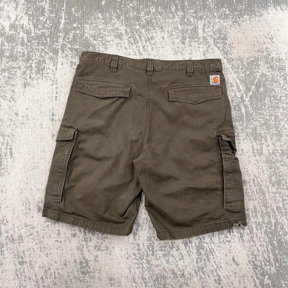 Vintage Carhartt Baggy Cargo Jorts Khaki (38)