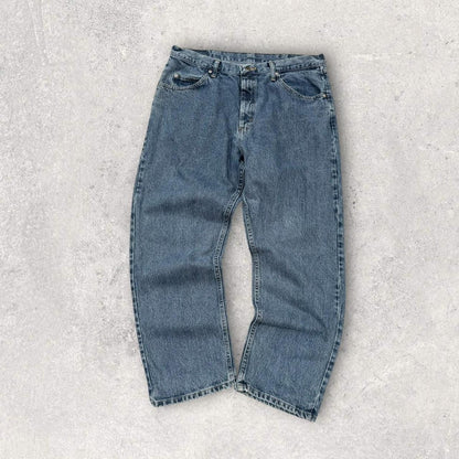 Vintage 00s Wrangler Baggy Jeans Blue (36x29)